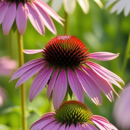 Purpur-Sonnenhut (Echinacea) in Blüte